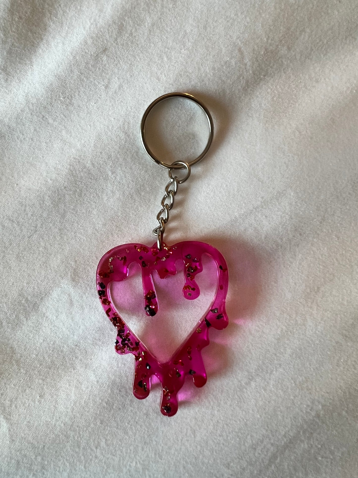 Bleeding heart keychain