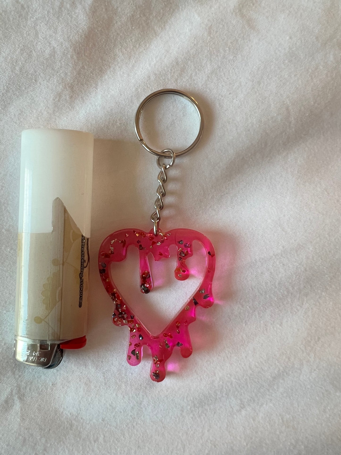 Bleeding heart keychain