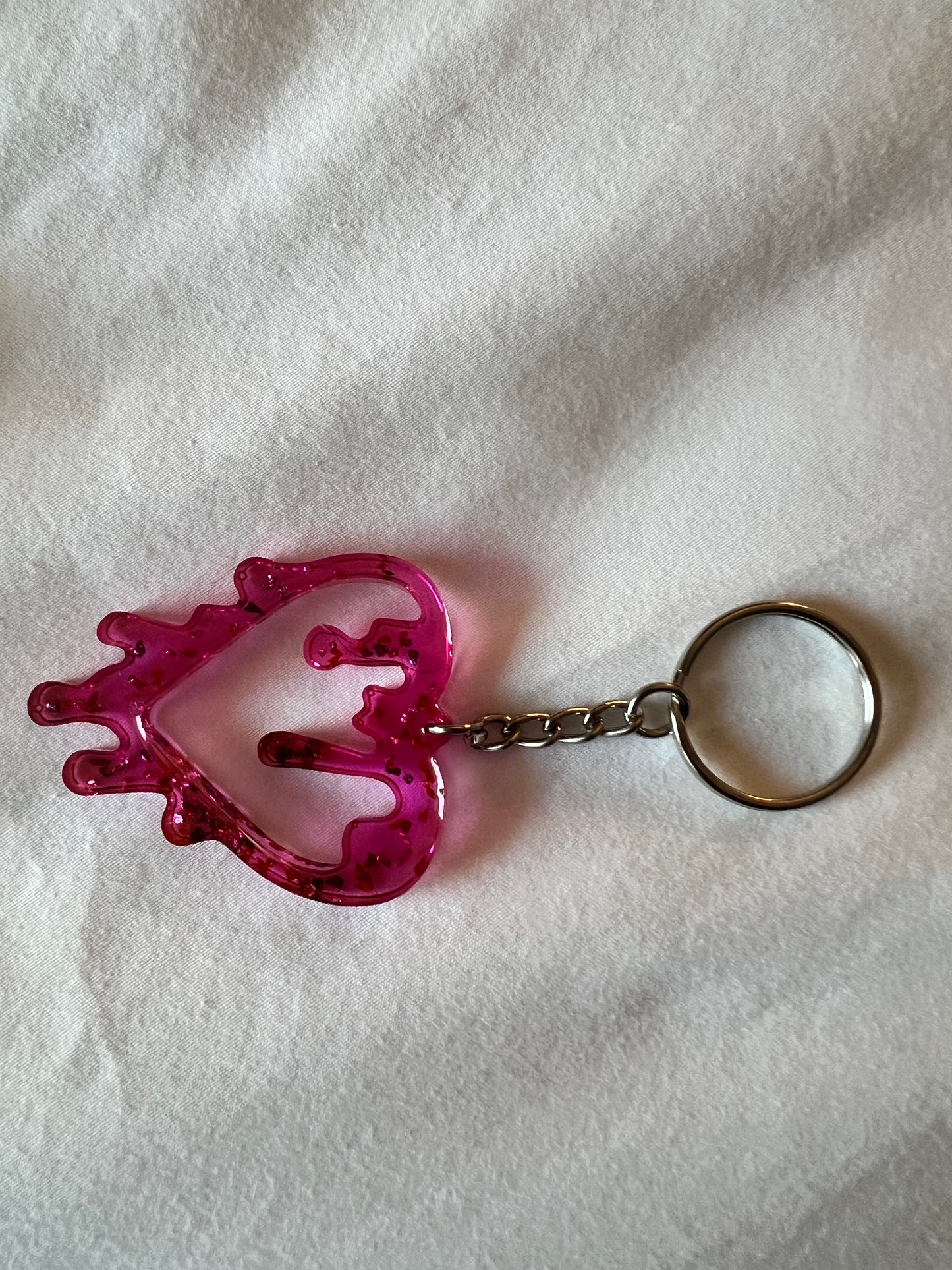 Bleeding heart keychain